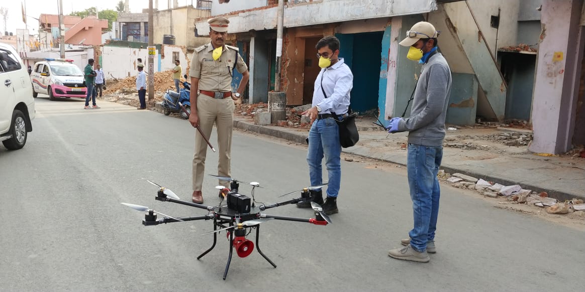 Indian Institute of Science helps BBMP to disinfect congested areas using drones